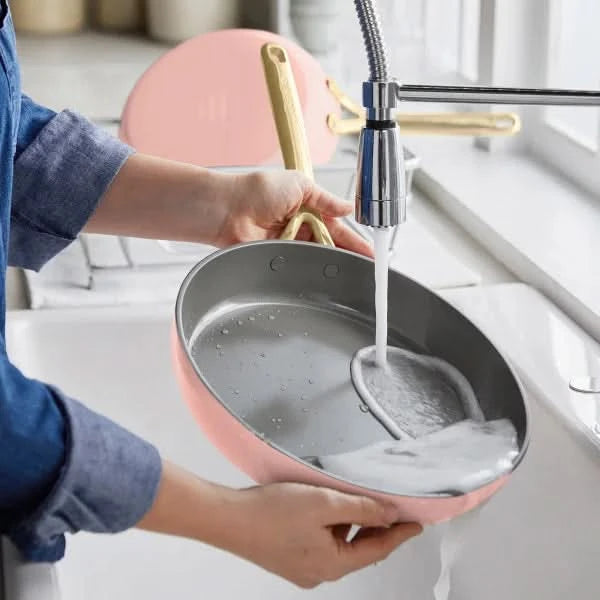 GreenPan GP5 Ceramic Nonstick 11-piece Set with Champagne Handles