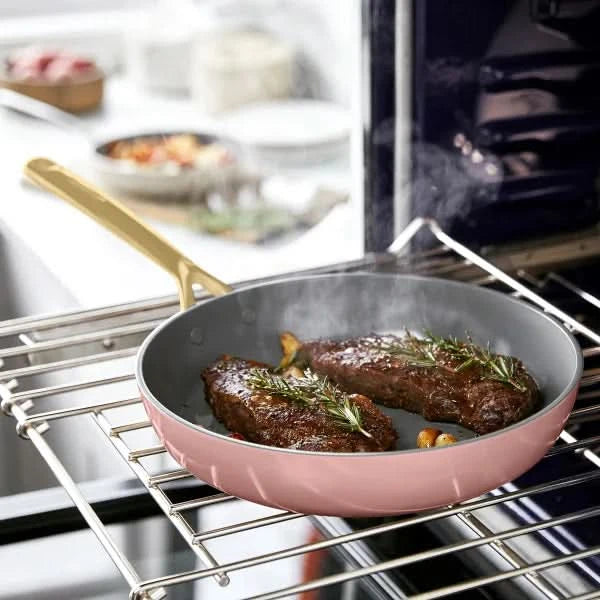 GreenPan GP5 Ceramic Nonstick 11-piece Set with Champagne Handles