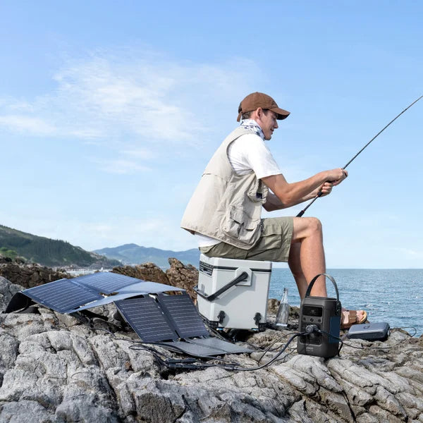 Anker SOLIX F1500 + C300X DC Portable Power Station w/ 200W Solar Panel