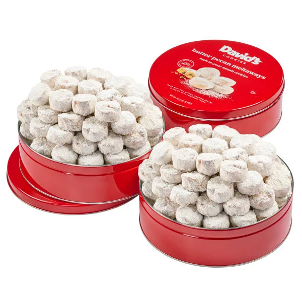 David's Cookies Butter Pecan Meltaways, 3 Pack, 6 lb Total