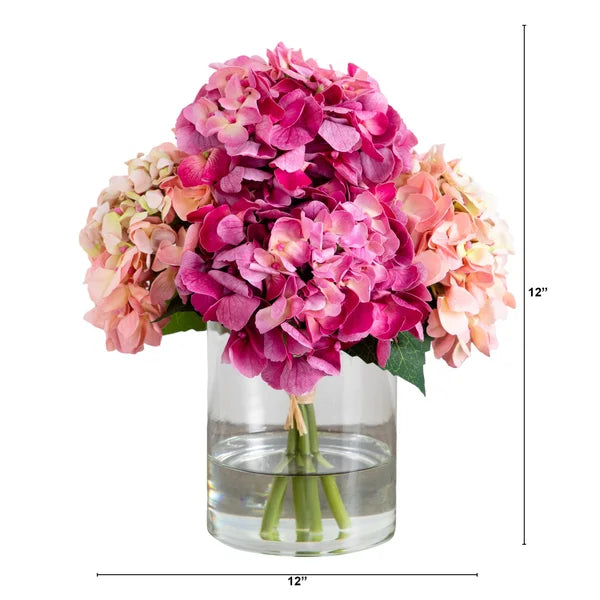 Faux 12" Hydrangea Arrangement