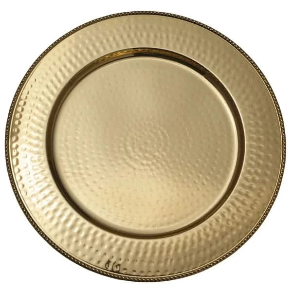 Mikasa Holiday Stainless Steel Charger Plates, Set of 4