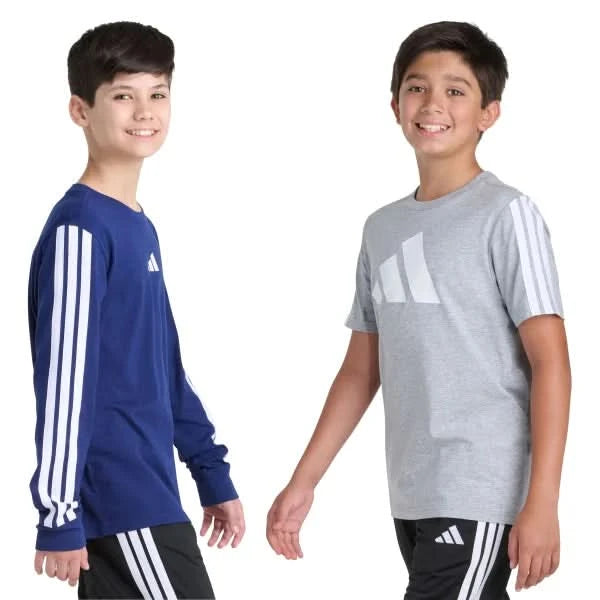 adidas Youth 2-pack Long Sleeve & Short Sleeve Tee