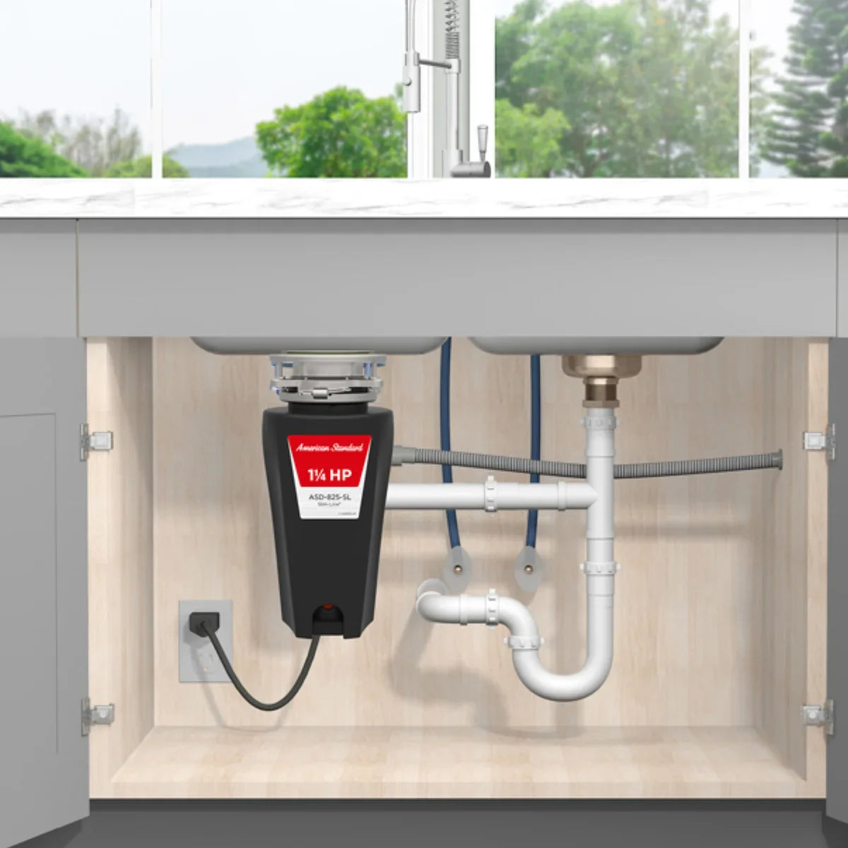 American Standard Slim-Line 1.25HP Garbage Disposer