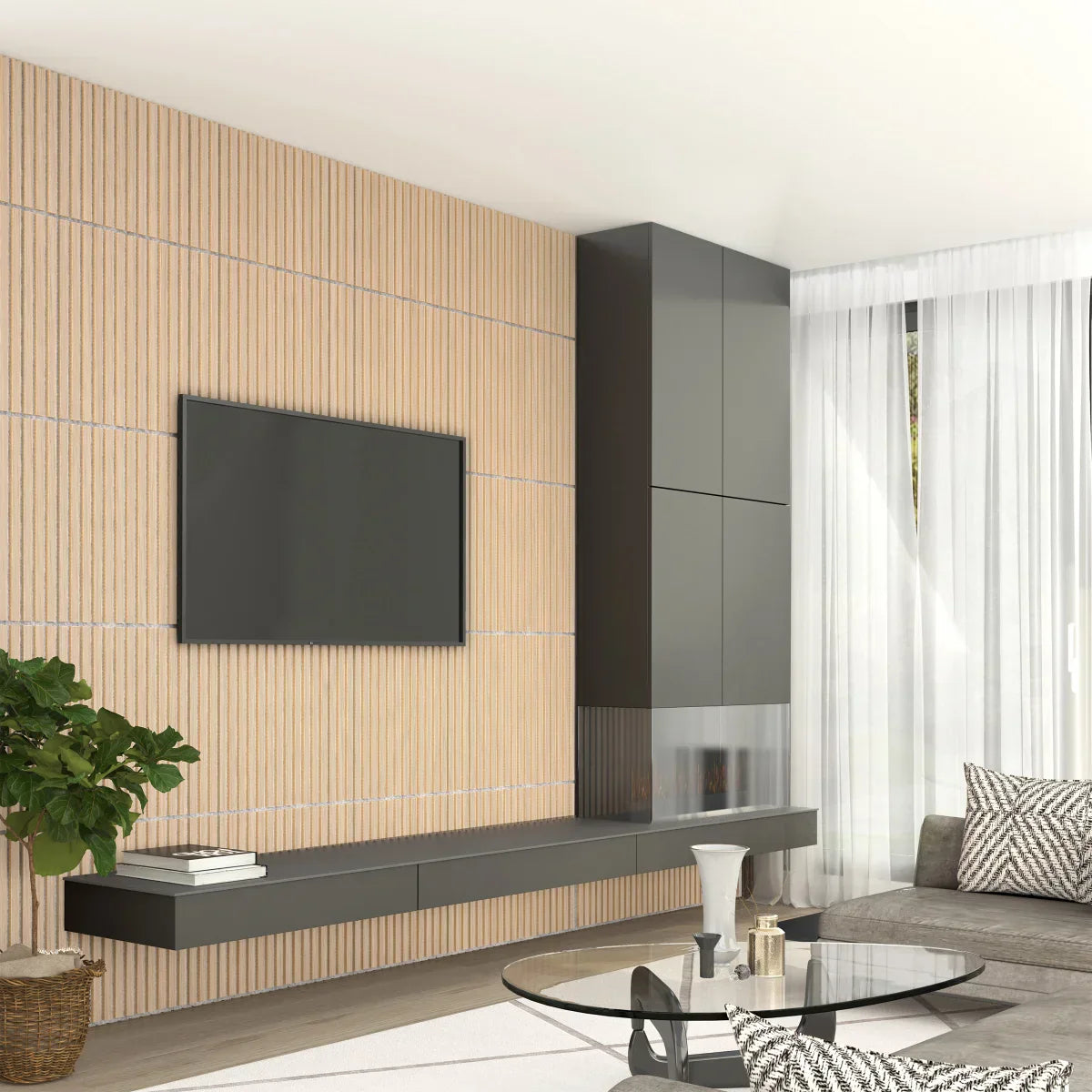 Artika Sonolok Sound-Absorbing Slatted Panel Kit