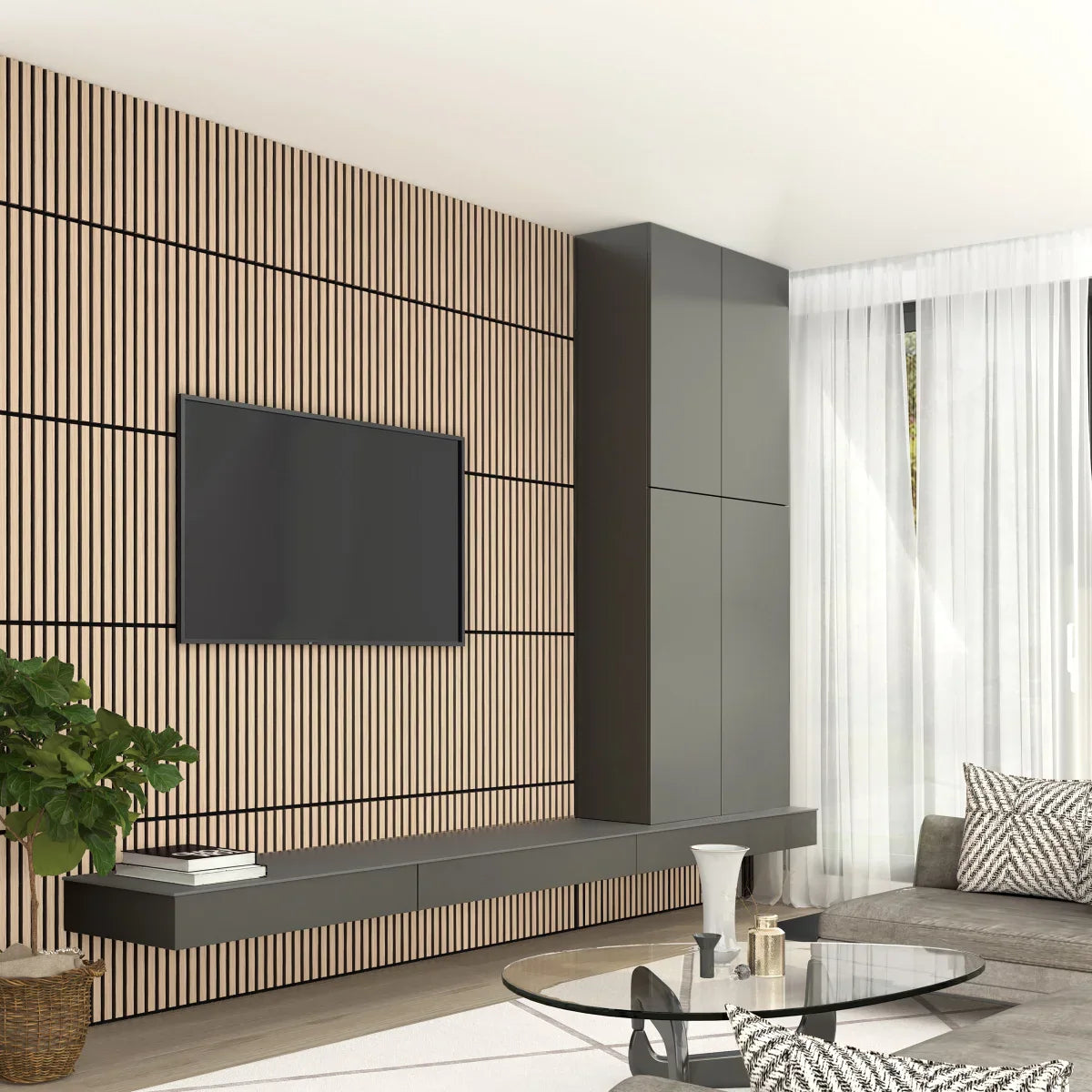 Artika Sonolok Sound-Absorbing Slatted Panel Kit