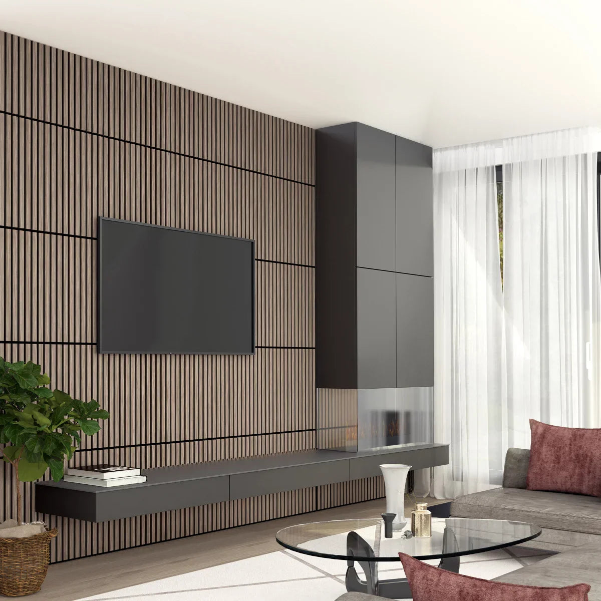 Artika Sonolok Sound-Absorbing Slatted Panel Kit