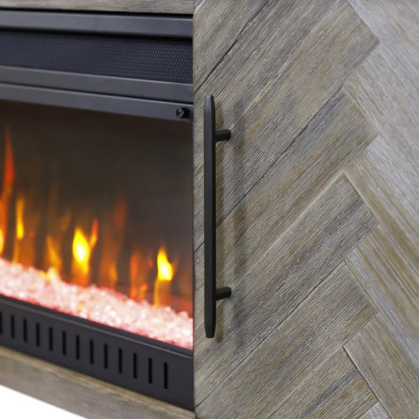 Parker 80” TV Console with Electric Fireplace