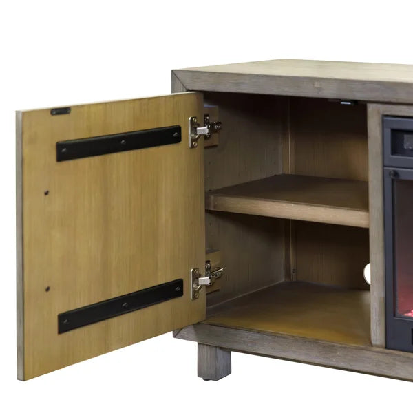 Parker 80” TV Console with Electric Fireplace