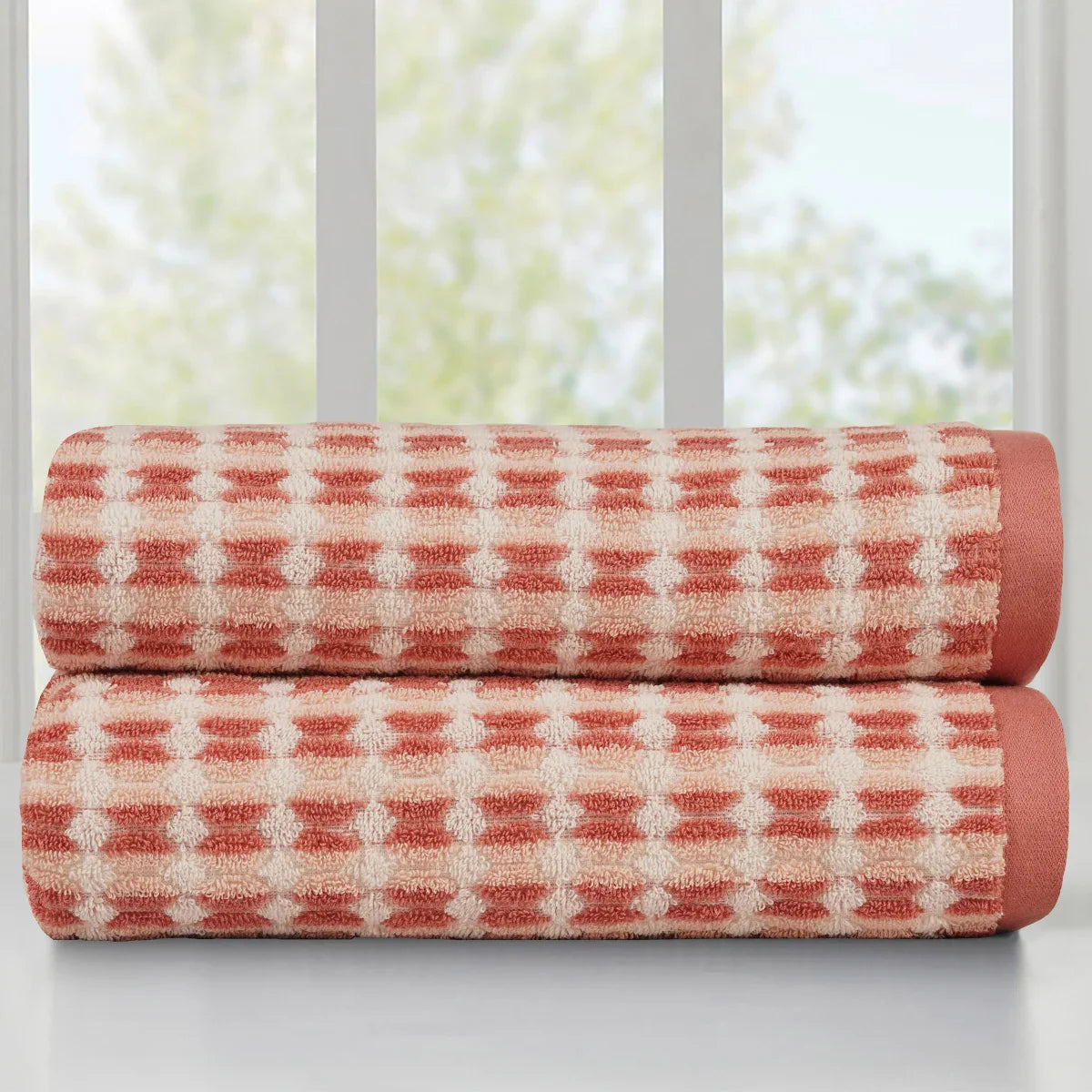 Striped Bath Towel, 2-pack