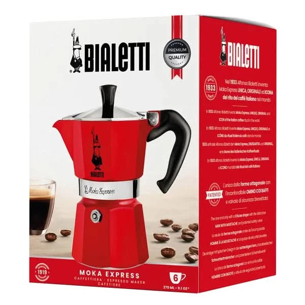 Bialetti Moka Stovetop Espresso Maker, 6-cup