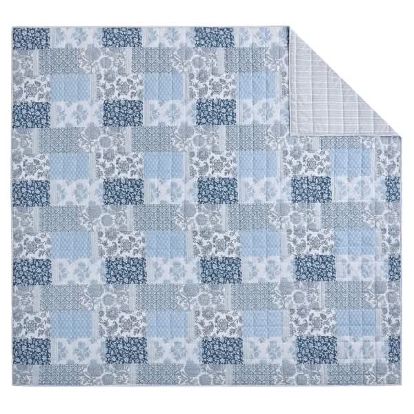 Caro Home 3 Piece Cotton Quilt Set, Mahika Patchwork