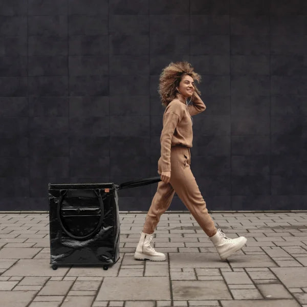 CleverMade Foldable Tote Bag on Wheels