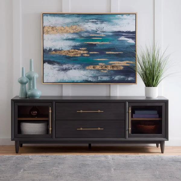 Milo Falls 72" Accent Console, Black