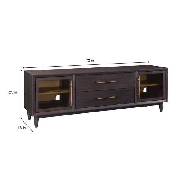 Milo Falls 72" Accent Console, Black