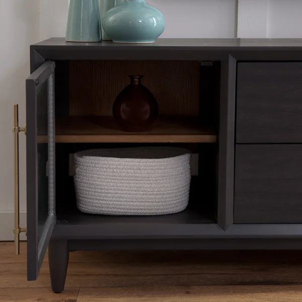 Milo Falls 72" Accent Console, Black