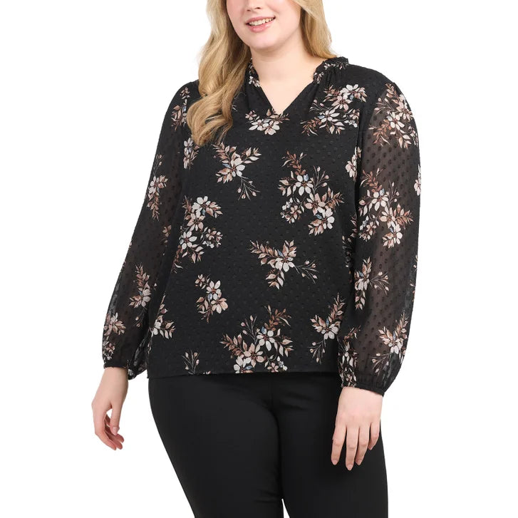 Hilary Radley Women's Long Sleeve Blouse