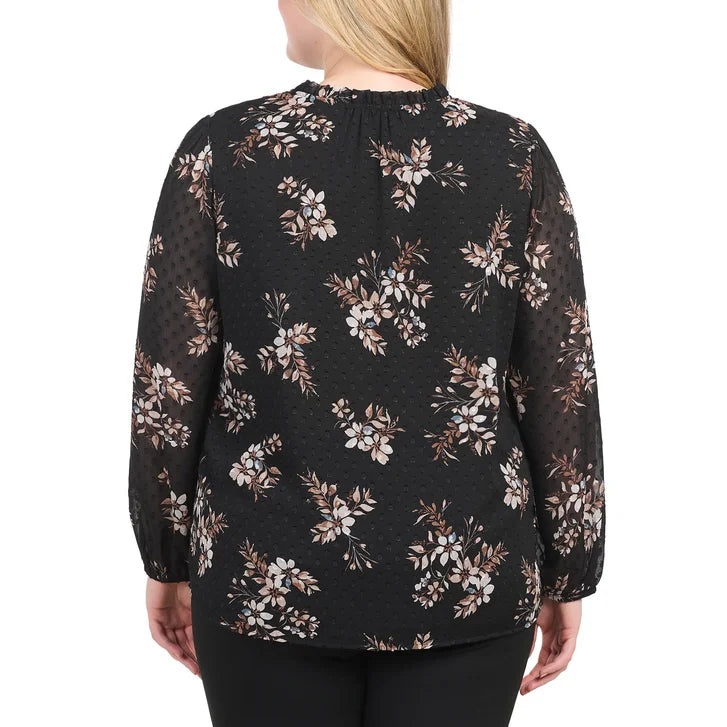 Hilary Radley Women's Long Sleeve Blouse