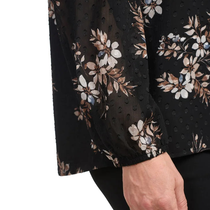 Hilary Radley Women's Long Sleeve Blouse