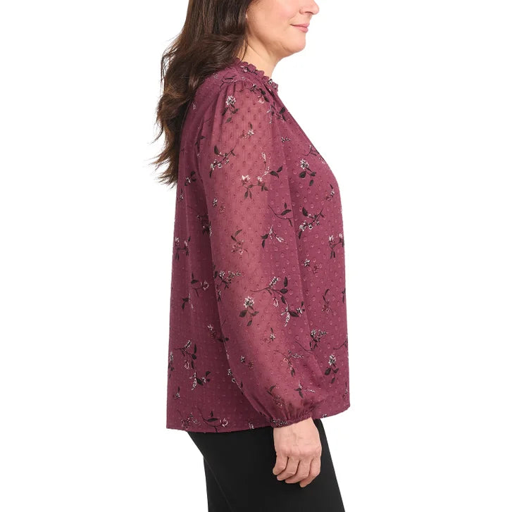 Hilary Radley Women's Long Sleeve Blouse