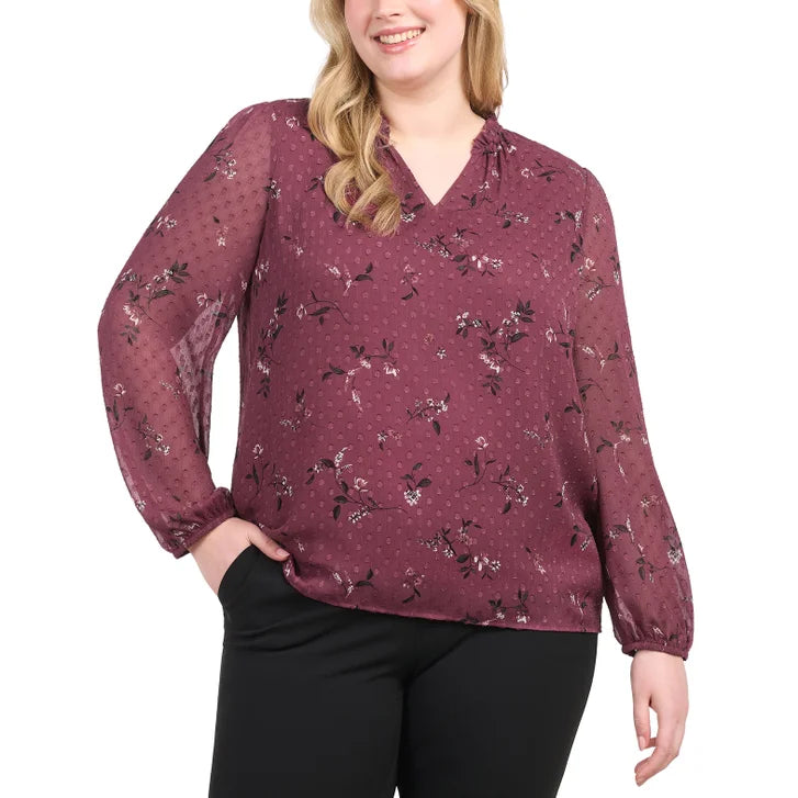 Hilary Radley Women's Long Sleeve Blouse