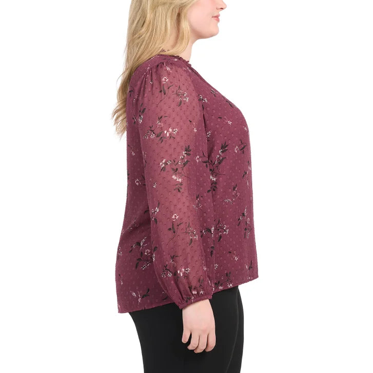 Hilary Radley Women's Long Sleeve Blouse