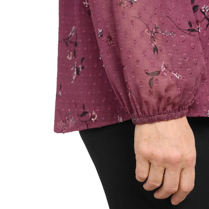 Hilary Radley Women's Long Sleeve Blouse