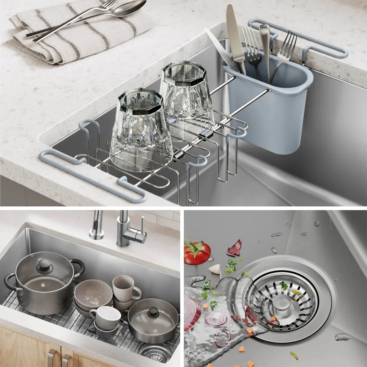 KRAUS 32” Undermount Single Bowl Kitchen Sink with Commercial Pull Down Faucet