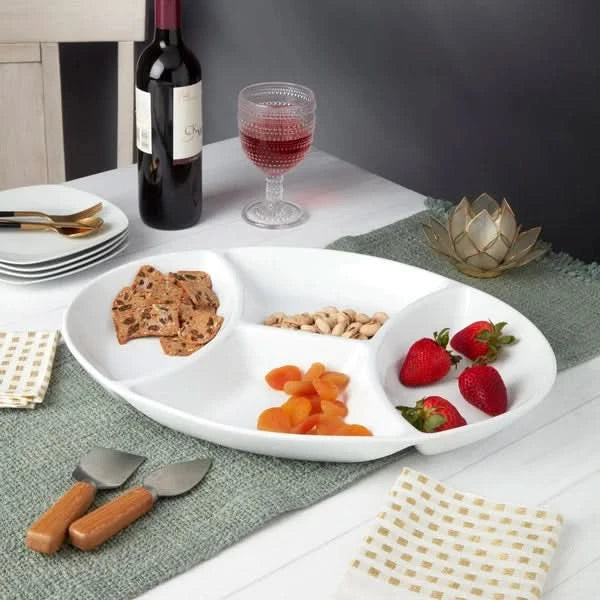 Denmark Stoneware 4-Section Serving Tray