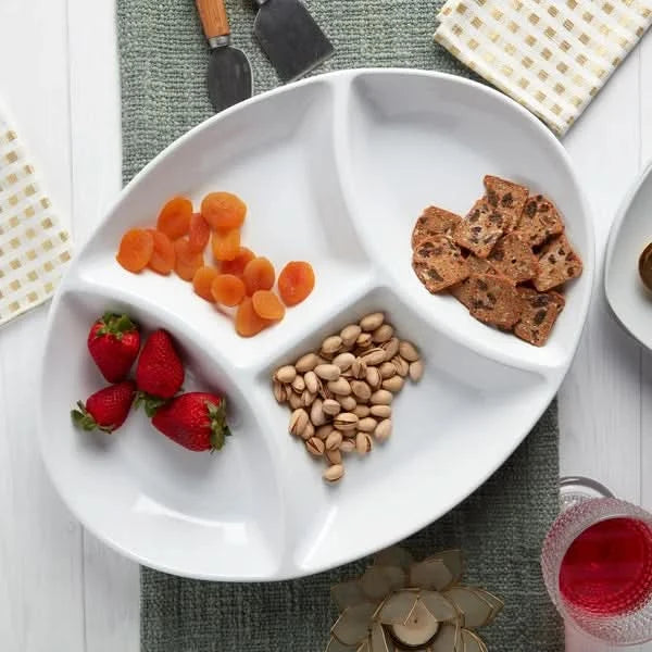 Denmark Stoneware 4-Section Serving Tray