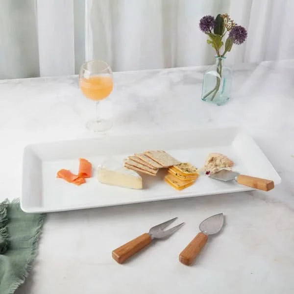 Stoneware Narrow Rectangular Platter