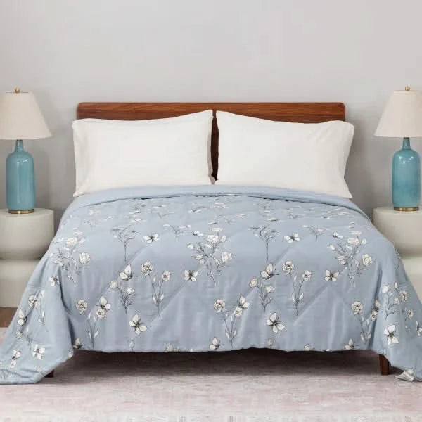 Herringbone Microfiber Down Alternative Blanket