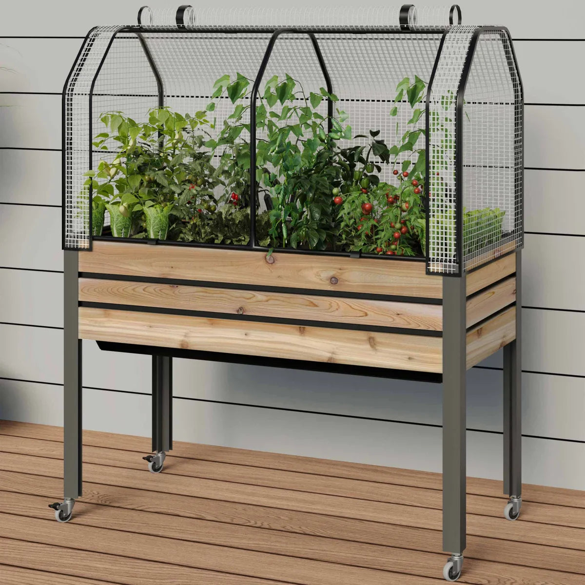 CedarCraft Self-watering Slat Planter 21" x 47" x 32"