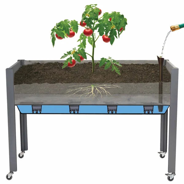 CedarCraft Self-watering Slat Planter 21" x 47" x 32"