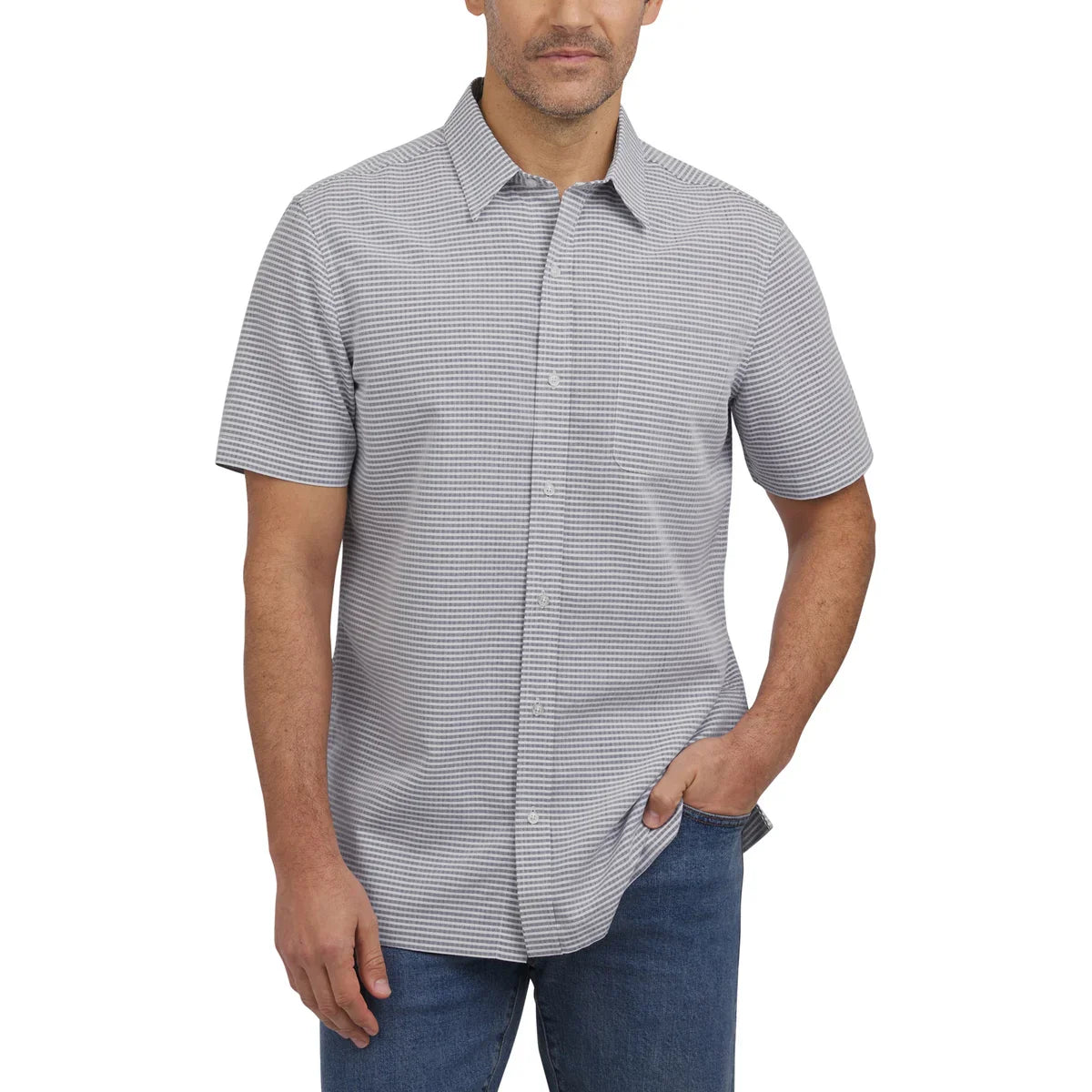 Lands' End Men's Short Sleeve Woven Shirt