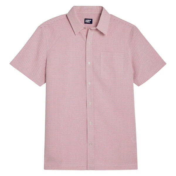 Lands' End Men's Short Sleeve Woven Shirt
