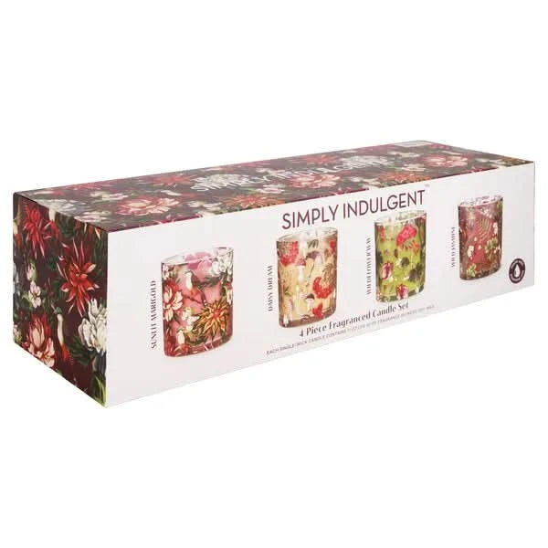 Simply Indulgent Fragranced Candle Set, 4-piece