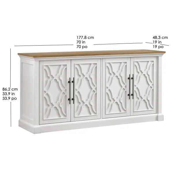 Huntington 70” Multi-Use Console, White