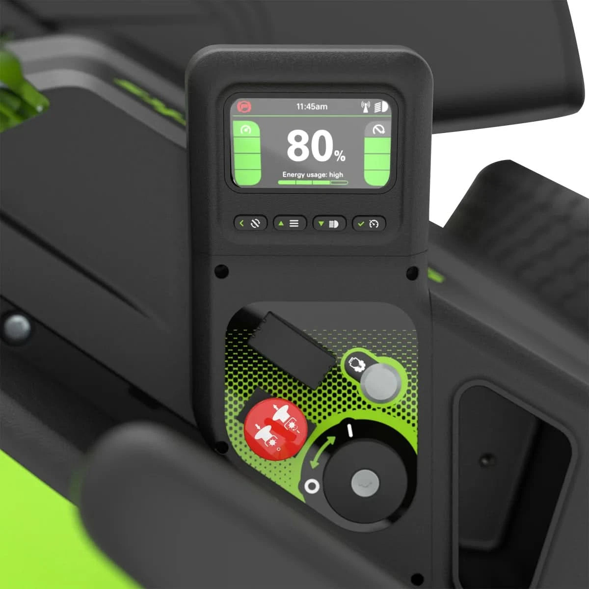 Greenworks 80V 42" Ride-on Tractor Mower w/ (6) 8Ah Batteries, 1.5kW Charger, and Bagger