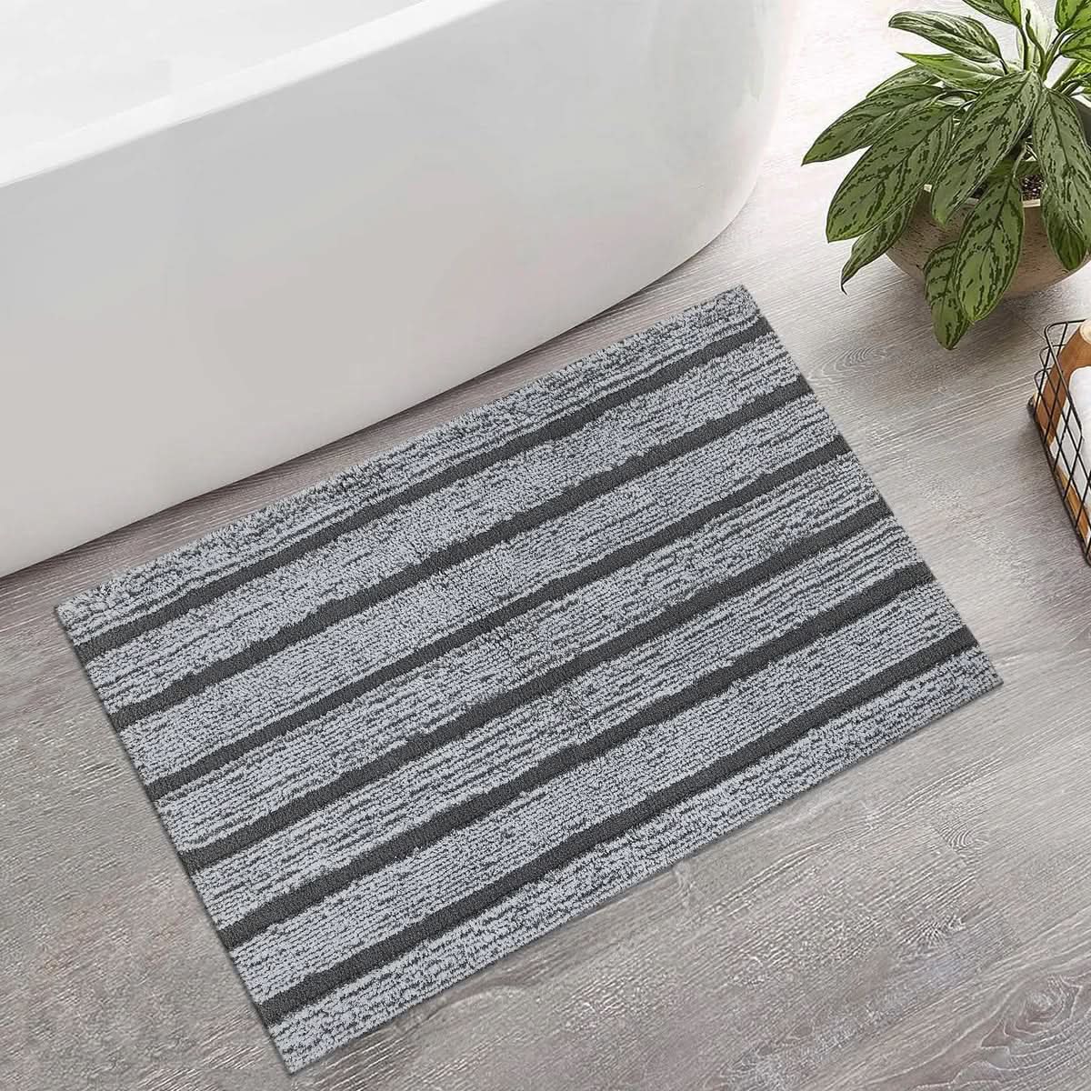 Striped Bath Mat