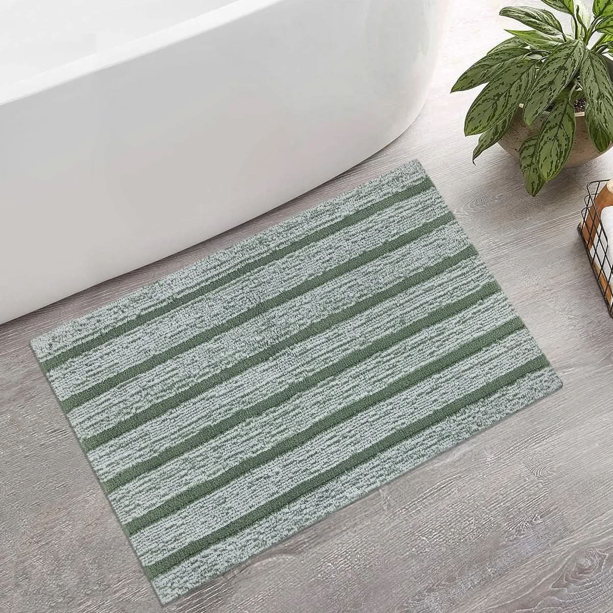 Striped Bath Mat
