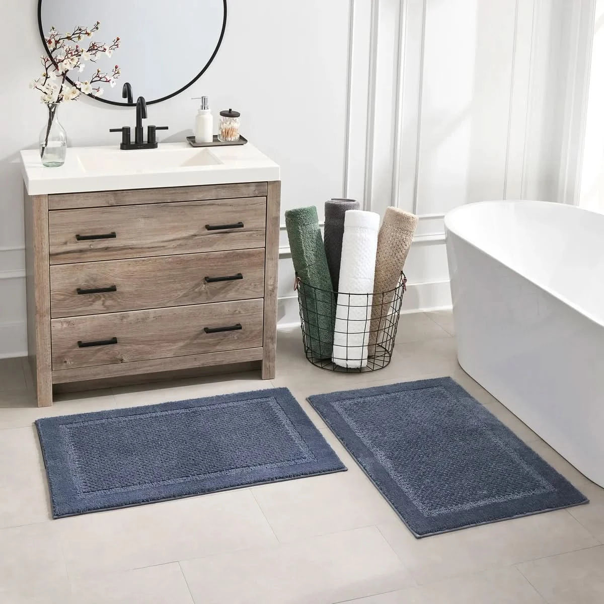 Purely Indulgent Bath Rugs, 2 Pack