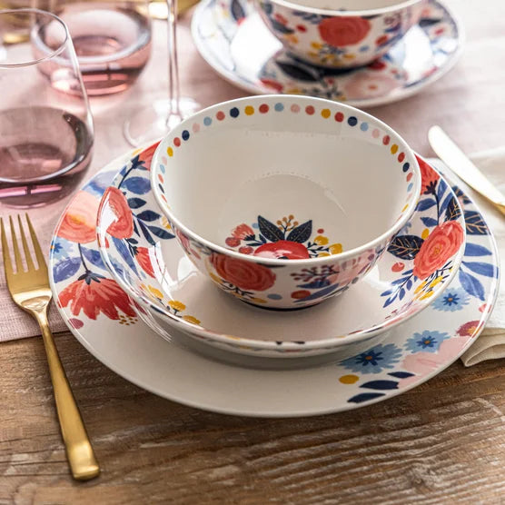 over&back Spring Garden 4-piece Dinner Plate Set by Jess Phoenix