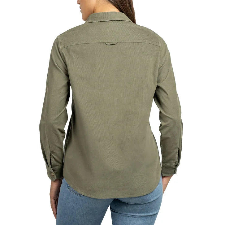 Jachs Girlfriend Women's Mini Corduroy Button Up Shirt