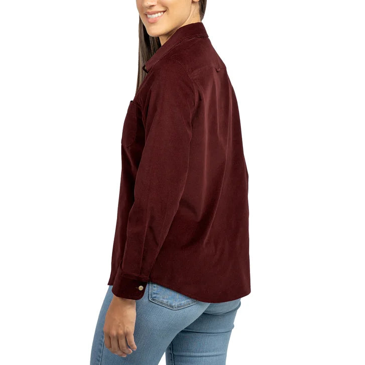 Jachs Girlfriend Women's Mini Corduroy Button Up Shirt