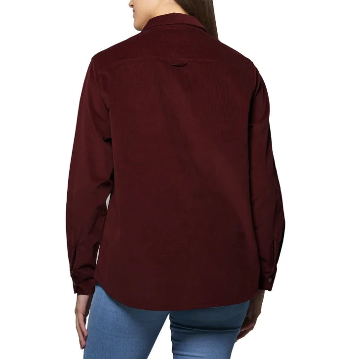 Jachs Girlfriend Women's Mini Corduroy Button Up Shirt