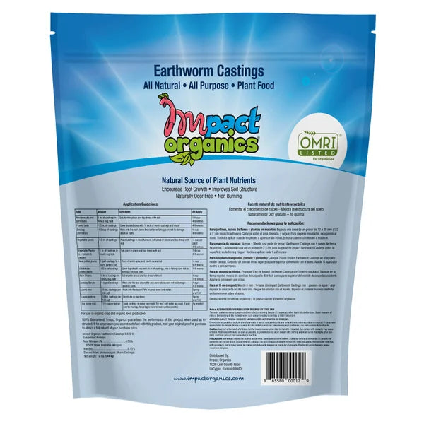 Organic Earthworm Castings All Purpose Plant Food, 2-pack