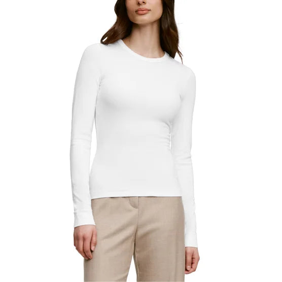 Banana Republic Women's Ribbed Crewneck Long Sleeve T-shirt, 2-pack