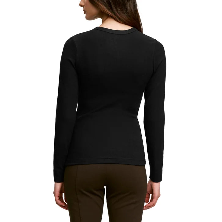 Banana Republic Women's Ribbed Crewneck Long Sleeve T-shirt, 2-pack