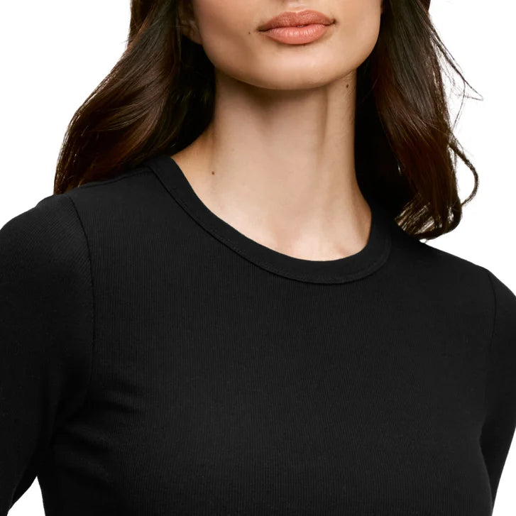 Banana Republic Women's Ribbed Crewneck Long Sleeve T-shirt, 2-pack